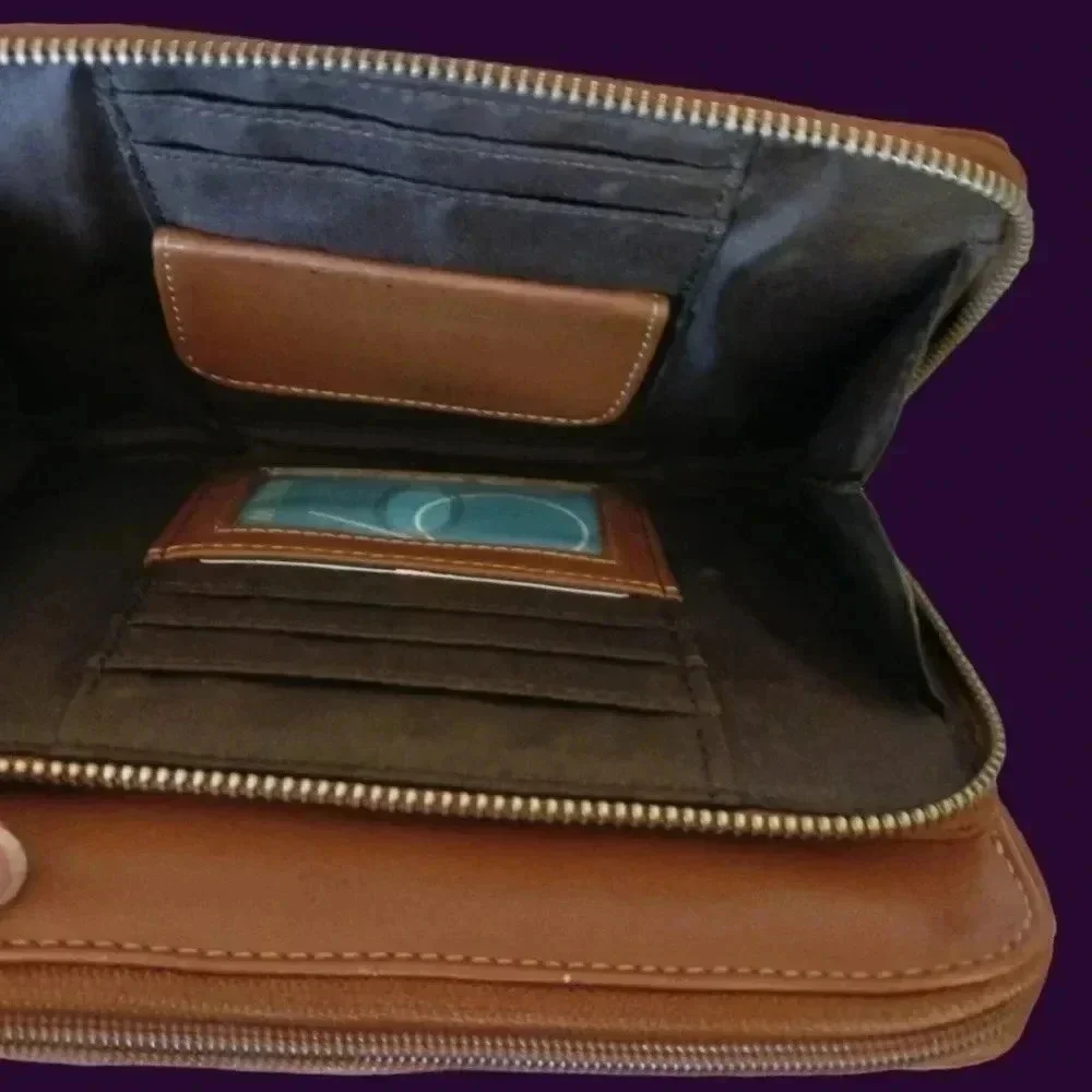 Nine west unique crossbody bag brown color